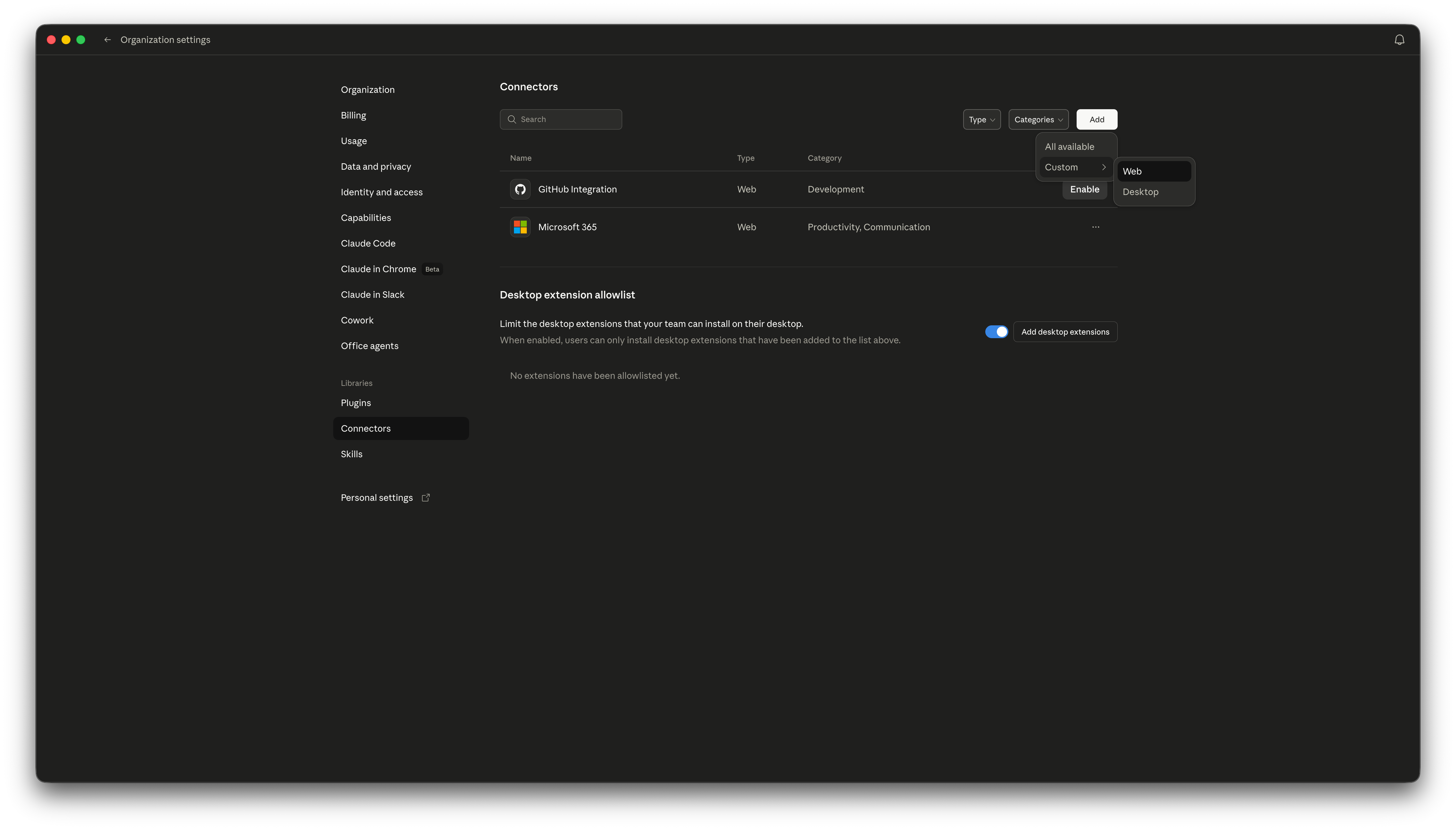 Claude Desktop - Add a custom connector and paste the AdCritter URL.