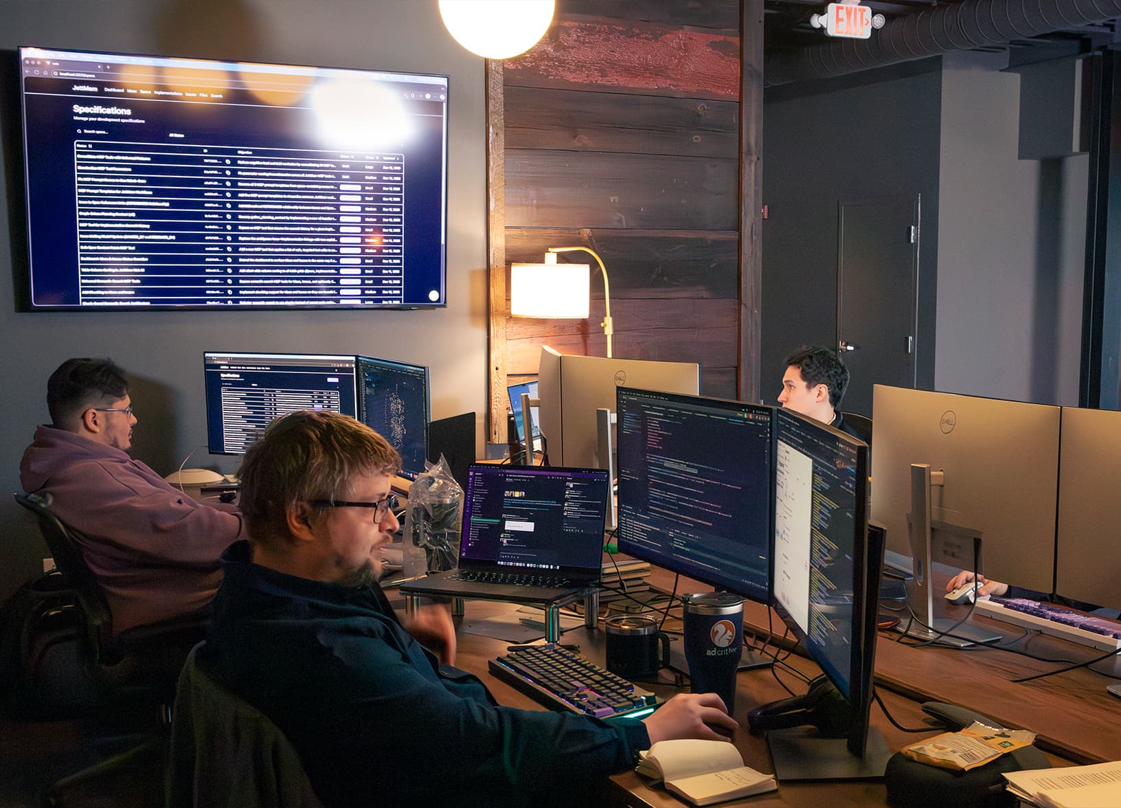 AdCritter engineers building the platform from the Nashville office.